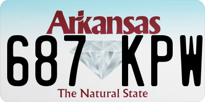 AR license plate 687KPW