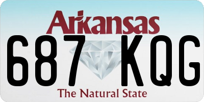AR license plate 687KQG