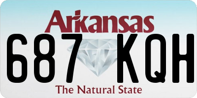 AR license plate 687KQH