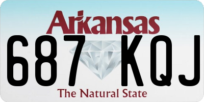 AR license plate 687KQJ
