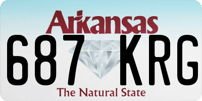 AR license plate 687KRG