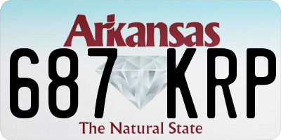 AR license plate 687KRP