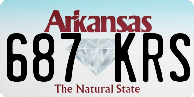 AR license plate 687KRS