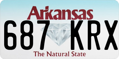 AR license plate 687KRX