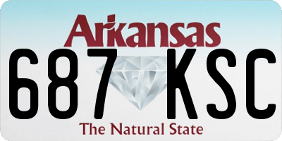 AR license plate 687KSC