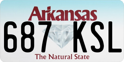 AR license plate 687KSL