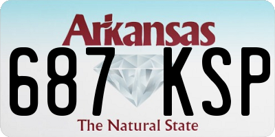 AR license plate 687KSP