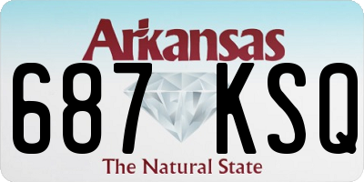 AR license plate 687KSQ