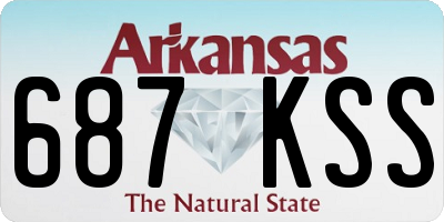 AR license plate 687KSS