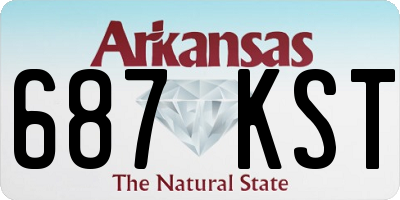 AR license plate 687KST