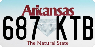 AR license plate 687KTB