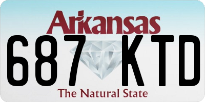 AR license plate 687KTD