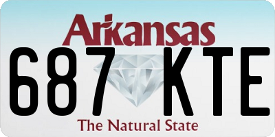AR license plate 687KTE