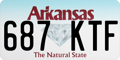 AR license plate 687KTF