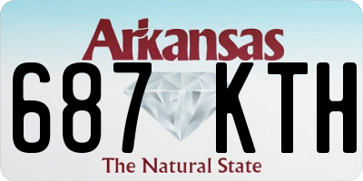 AR license plate 687KTH