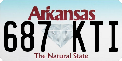 AR license plate 687KTI