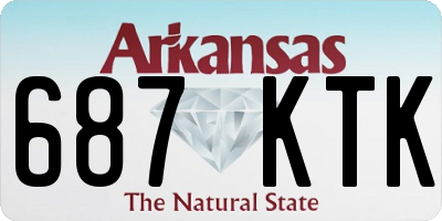 AR license plate 687KTK