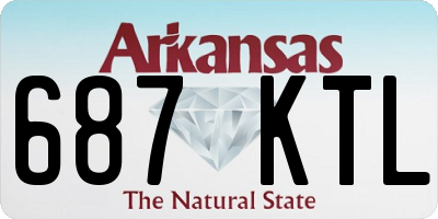AR license plate 687KTL