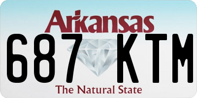 AR license plate 687KTM