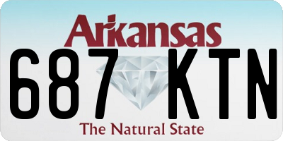 AR license plate 687KTN