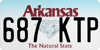 AR license plate 687KTP