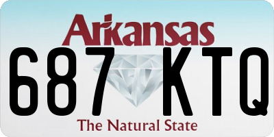 AR license plate 687KTQ