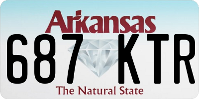 AR license plate 687KTR