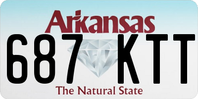 AR license plate 687KTT