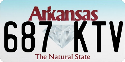 AR license plate 687KTV