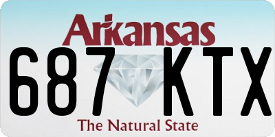 AR license plate 687KTX