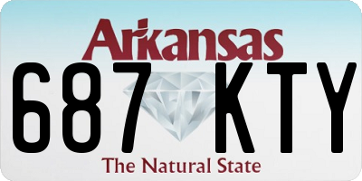 AR license plate 687KTY
