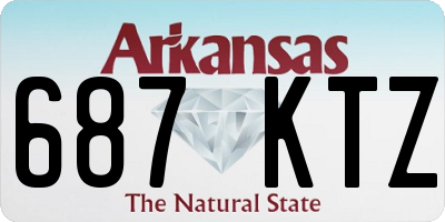 AR license plate 687KTZ