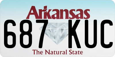AR license plate 687KUC