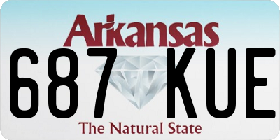 AR license plate 687KUE
