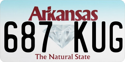 AR license plate 687KUG