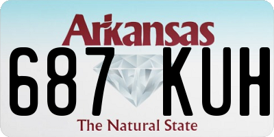 AR license plate 687KUH