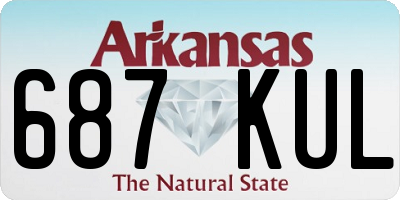AR license plate 687KUL