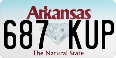 AR license plate 687KUP