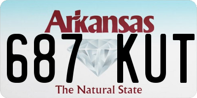 AR license plate 687KUT