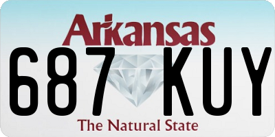 AR license plate 687KUY