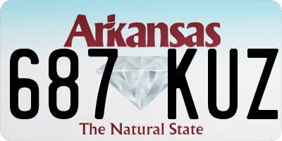 AR license plate 687KUZ