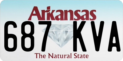 AR license plate 687KVA