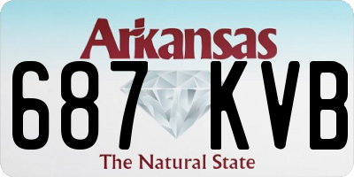 AR license plate 687KVB