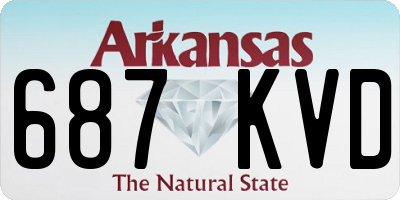 AR license plate 687KVD