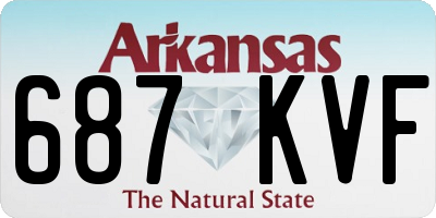 AR license plate 687KVF