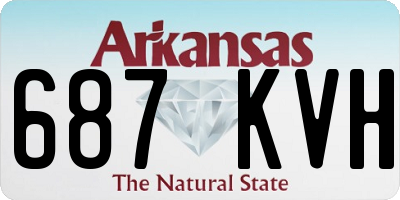 AR license plate 687KVH