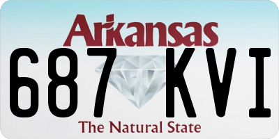 AR license plate 687KVI
