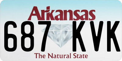 AR license plate 687KVK