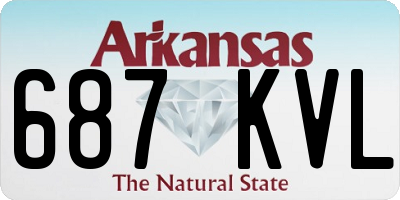 AR license plate 687KVL