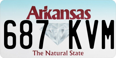 AR license plate 687KVM